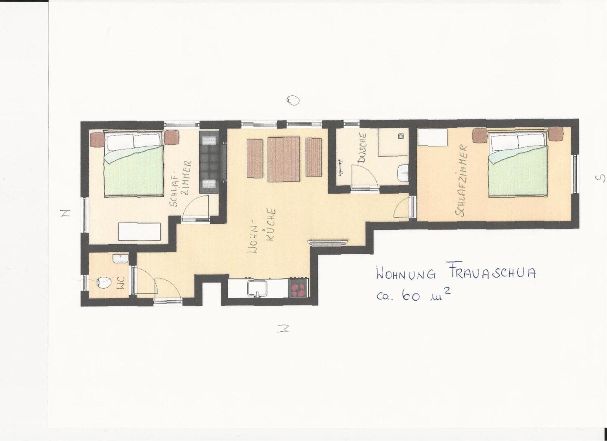 דירות ווארת Haus Gaudenz חדר תמונה